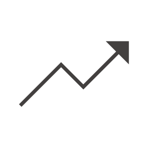 アップ（上昇）の矢印アイコン04