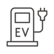 EV（電気自動車）充電スタンドのアイコン02