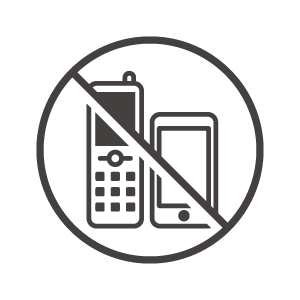 携帯電話の使用禁止のアイコン02