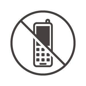 携帯電話の使用禁止のアイコン04
