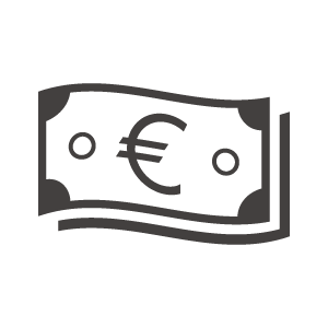 ユーロ紙幣・お札のアイコン02