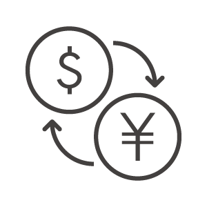 ドルと円の為替・FXアイコン