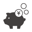 お金と豚の貯金箱のアイコン02