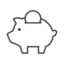 豚の貯金箱とコインのアイコン03