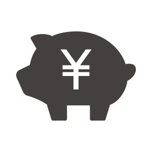 円マークと豚の貯金のアイコン02