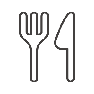 レストラン・フォークとナイフのアイコン02
