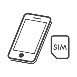 Simカードとスマホのアイコン03素材 無料のアイコンイラスト集 Icon Pit