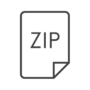 ZIPファイルのアイコン