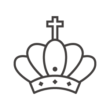 十字架の王冠のアイコン