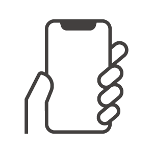 スマホを持つ手のアイコン02
