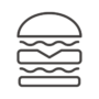 ハンバーガーのアイコン02