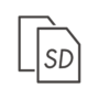 SDカード（複数）のアイコン
