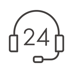 24時間電話サポートのアイコン素材 無料のアイコンイラスト集 Icon Pit