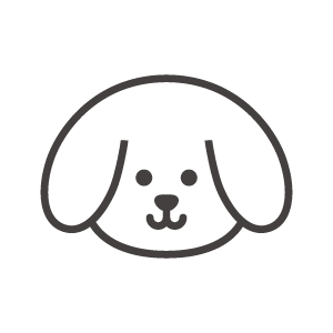 耳のたれたかわいい犬の顔のアイコン02素材 無料のアイコンイラスト集 Icon Pit