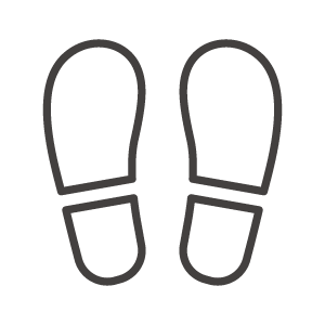 靴の足跡のアイコン