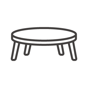 楕円形のローテーブルのアイコン素材 無料のアイコンイラスト集 Icon Pit