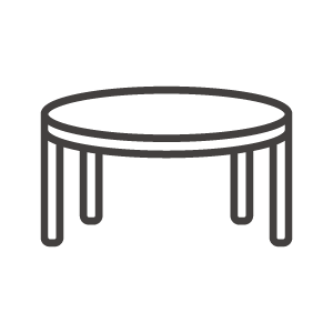 楕円形のテーブル 机のアイコン素材 無料のアイコンイラスト集 Icon Pit