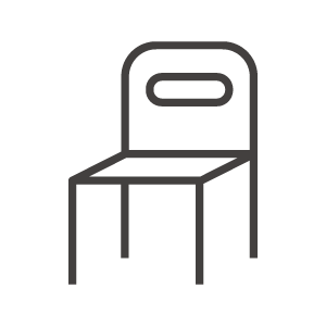シンプルな椅子のアイコン02素材 無料のアイコンイラスト集 Icon Pit