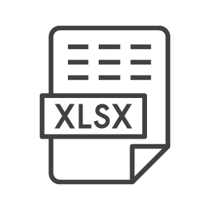 Xlsx Excel のファイルアイコン素材 無料のアイコンイラスト集 Icon Pit