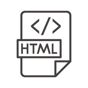 HTMLのファイルアイコン