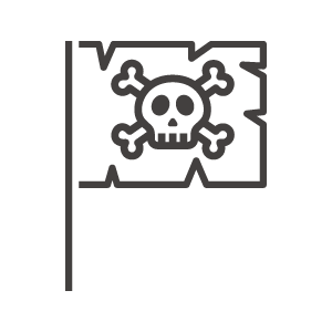 海賊旗のアイコン