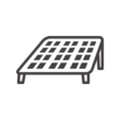 太陽光パネル／ソーラーパネルのアイコン02