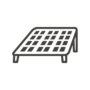 太陽光パネル／ソーラーパネルのアイコン02