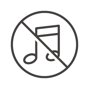 音楽再生や演奏の禁止アイコン02