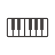 ピアノ／鍵盤／キーボードのアイコン