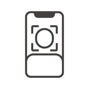 スマホの顔認証のアイコン