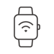 スマートウォッチ／Wi-Fi（ワイファイ）のアイコン