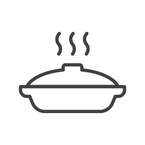 土鍋／鍋料理のアイコン