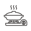 鍋料理／カセットコンロのアイコン