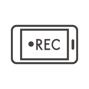 スマホで録画／録音のアイコン