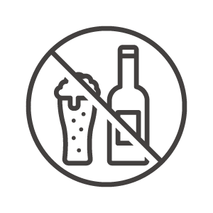 禁酒／アルコール類禁止のアイコン