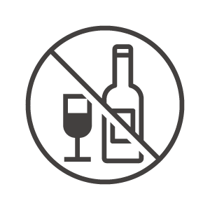 禁酒／アルコール類禁止のアイコン02