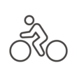 サイクリング／自転車のアイコン