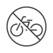 駐輪禁止／自転車での通行禁止のアイコン02