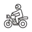 人物／バイク／オートバイのアイコン