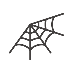 蜘蛛の巣／ハロウィンのアイコン