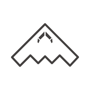 ステルス戦闘機のアイコン