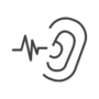 聴力／耳の検査のアイコン