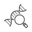 遺伝子／DNA鑑定のアイコン