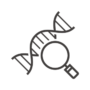 遺伝子／DNA鑑定のアイコン