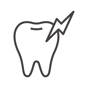 歯痛／知覚過敏のアイコン