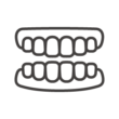 上下の歯と歯茎のアイコン