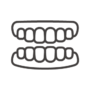 上下の歯と歯茎のアイコン