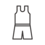 タンクトップと短パンのアイコン
