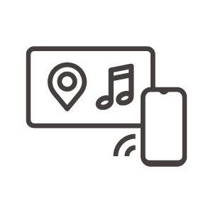スマホとディスプレイオーディオのアイコン