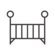 ベビーベッドのアイコン